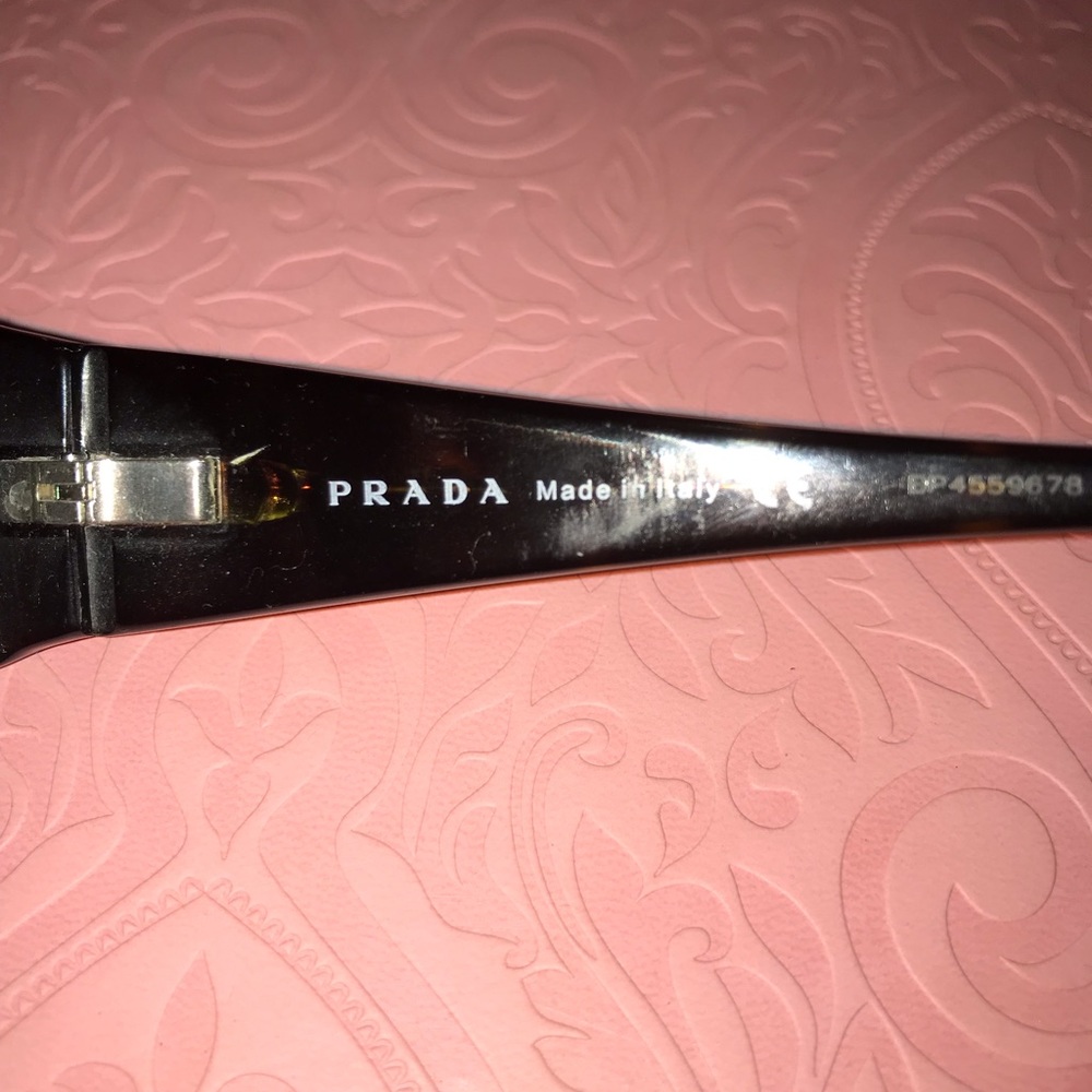 Prada eyeglasses with orange flower - Picture 7 of 8